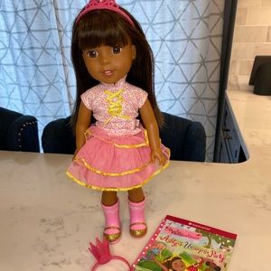 American Girl Wellie Wisher doll - Ashlyn with book